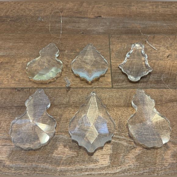 Set of 6 Glass Sun Catcher or Ornaments - Picture 1 of 10
